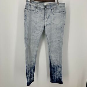 Henry & Belle Ideal Super Skinny Ankle Jeans Surf Ombre Blue Bleach Womens Sz 32